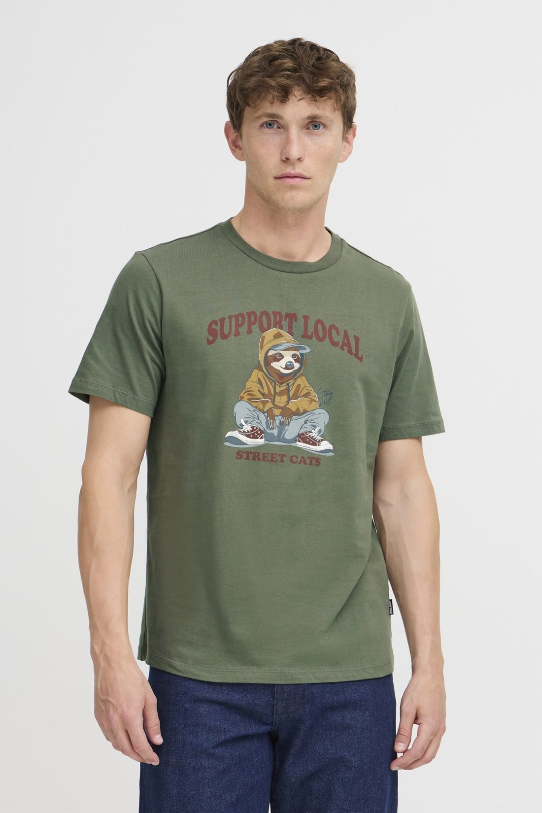 Blend - Bhirving Graphic Tee - Thyme