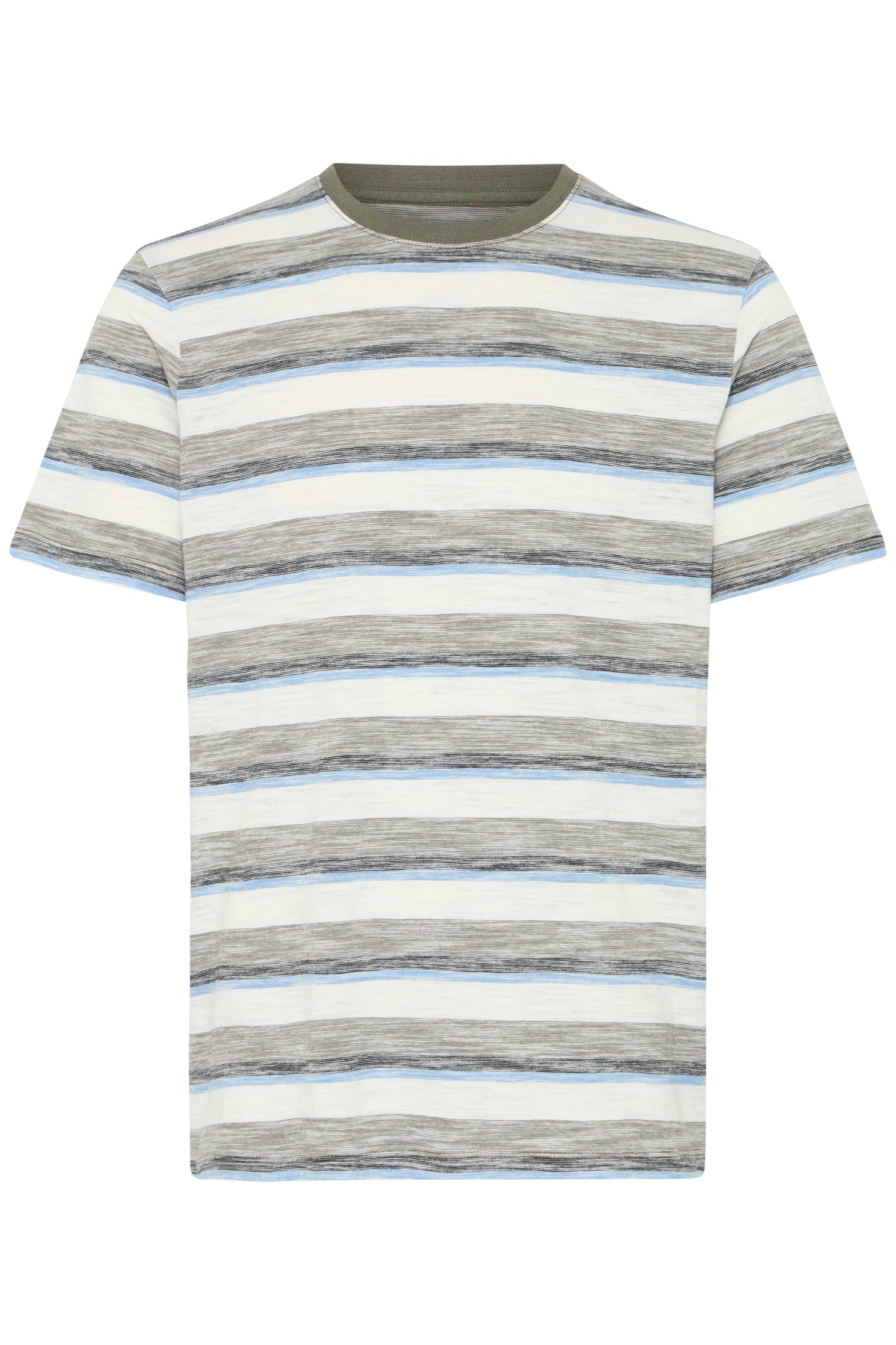 Blend - Striped Tee - Dusty Olive