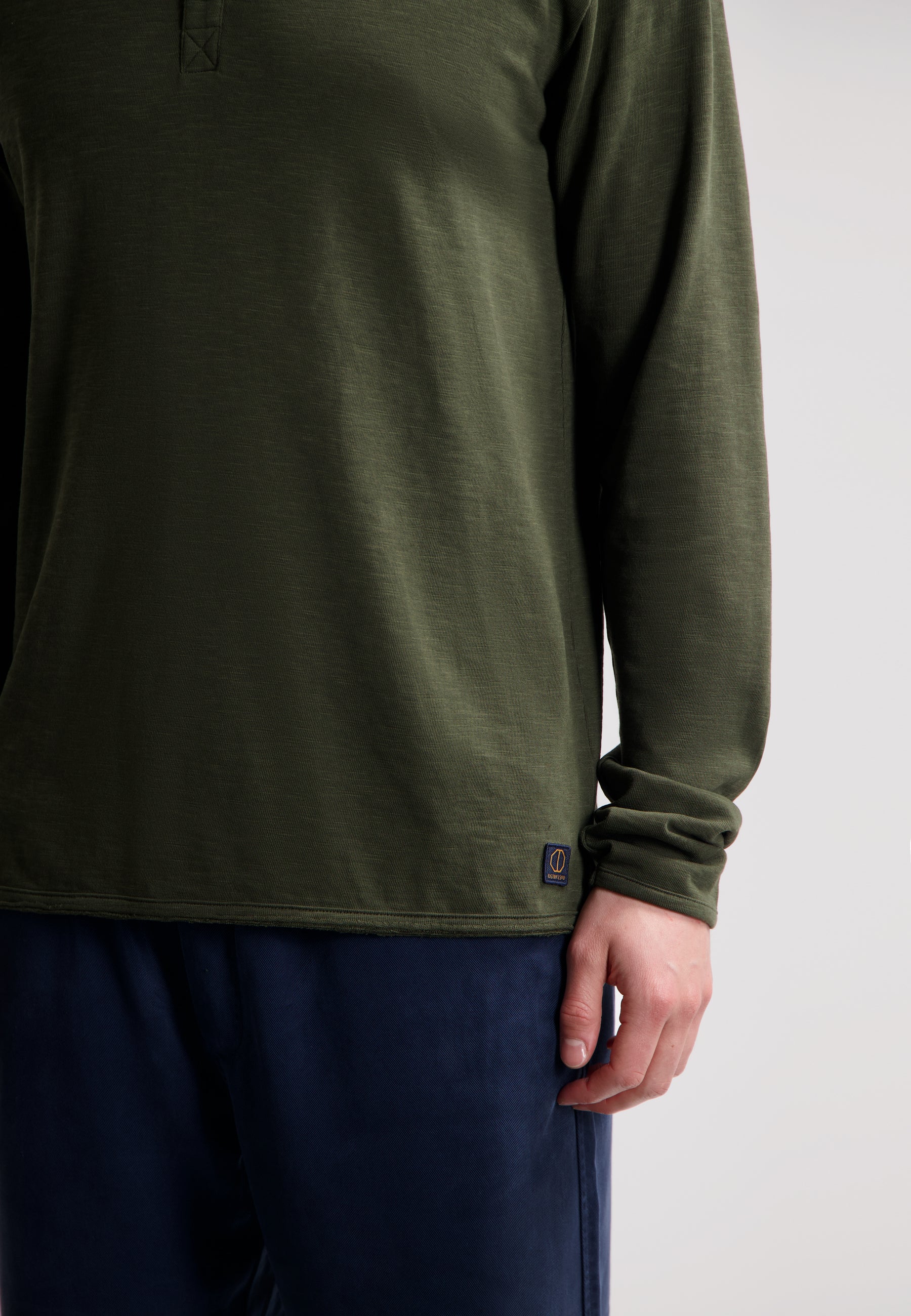 Dstrezzed - The Newman Henley LS Tee - Dark Army