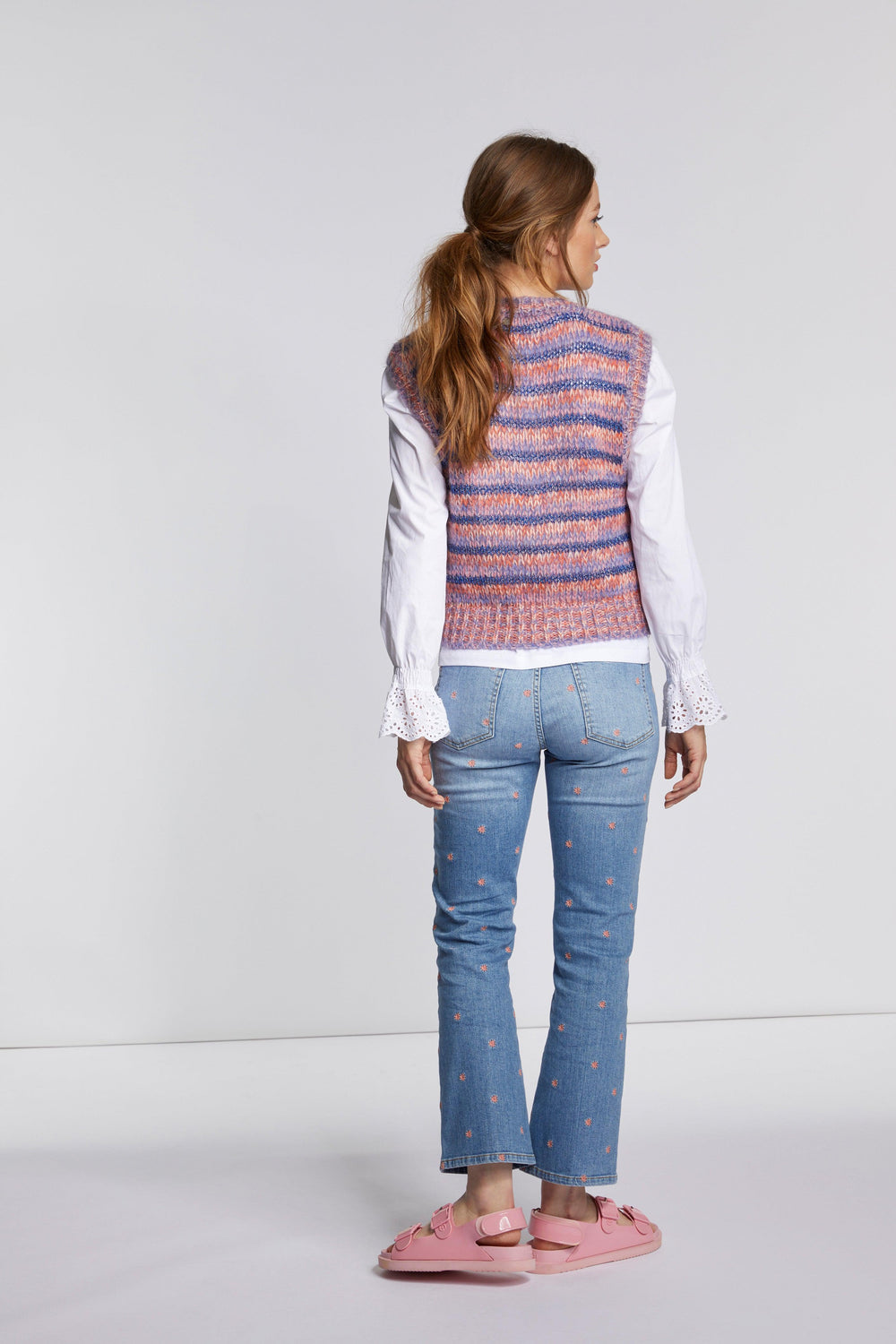 Rich & Royal - Striped Knit Vest - Original