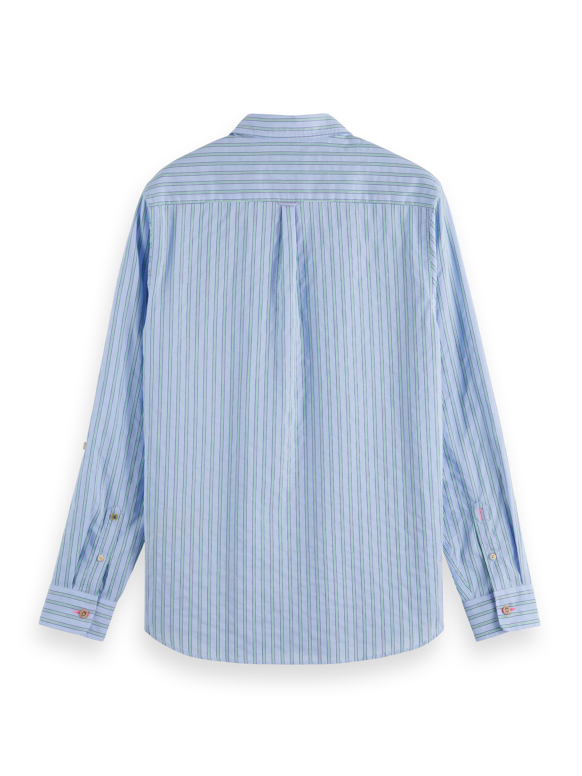 Scotch & Soda - Regular Fit Striped LS Shirt - Blue/Multi