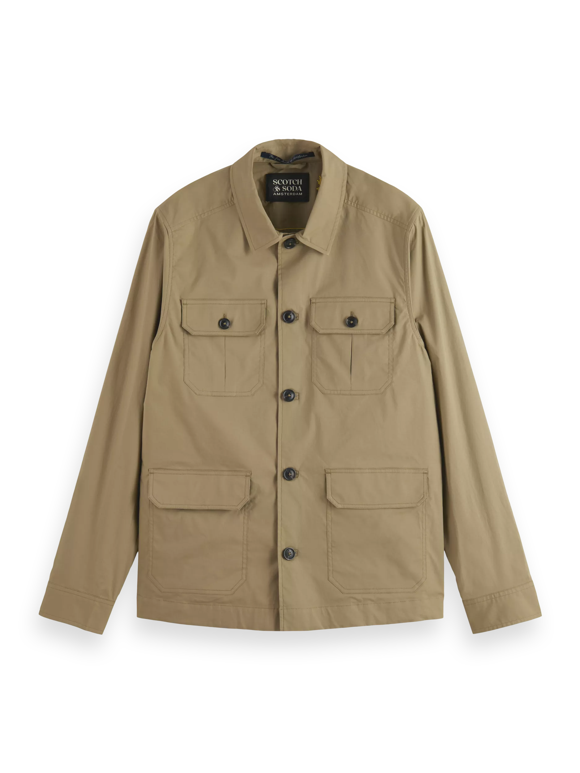 Scotch & Soda - Lightweight Poplin Army Jacket - Khaki