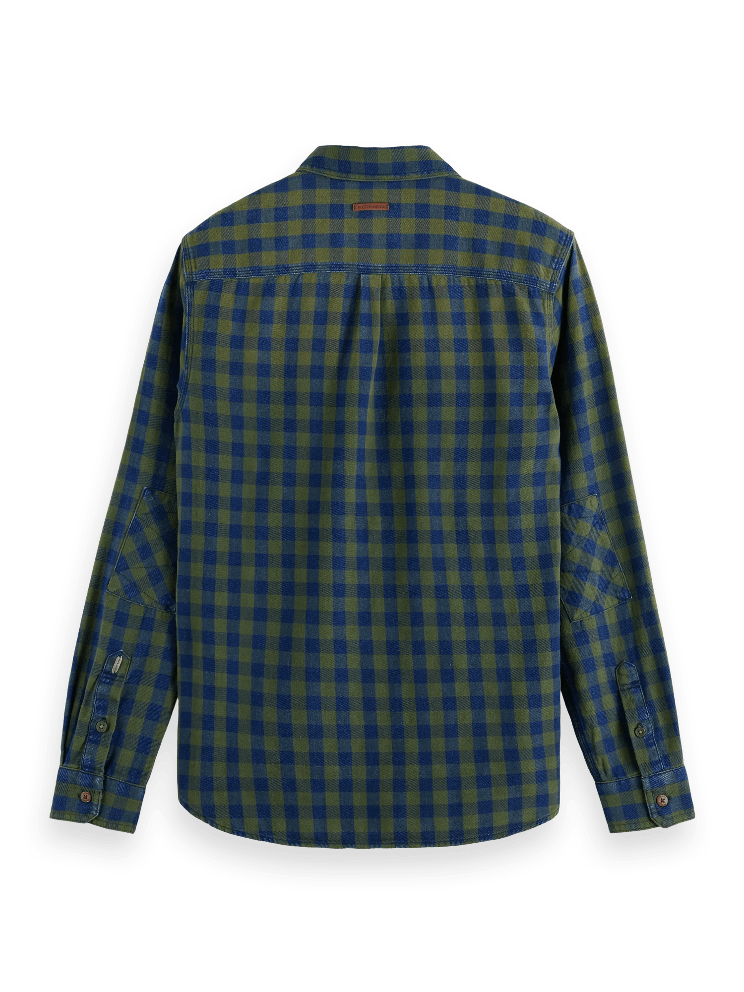 Scotch & Soda - Slim Fit Indigo Checked Shirt - Field Green