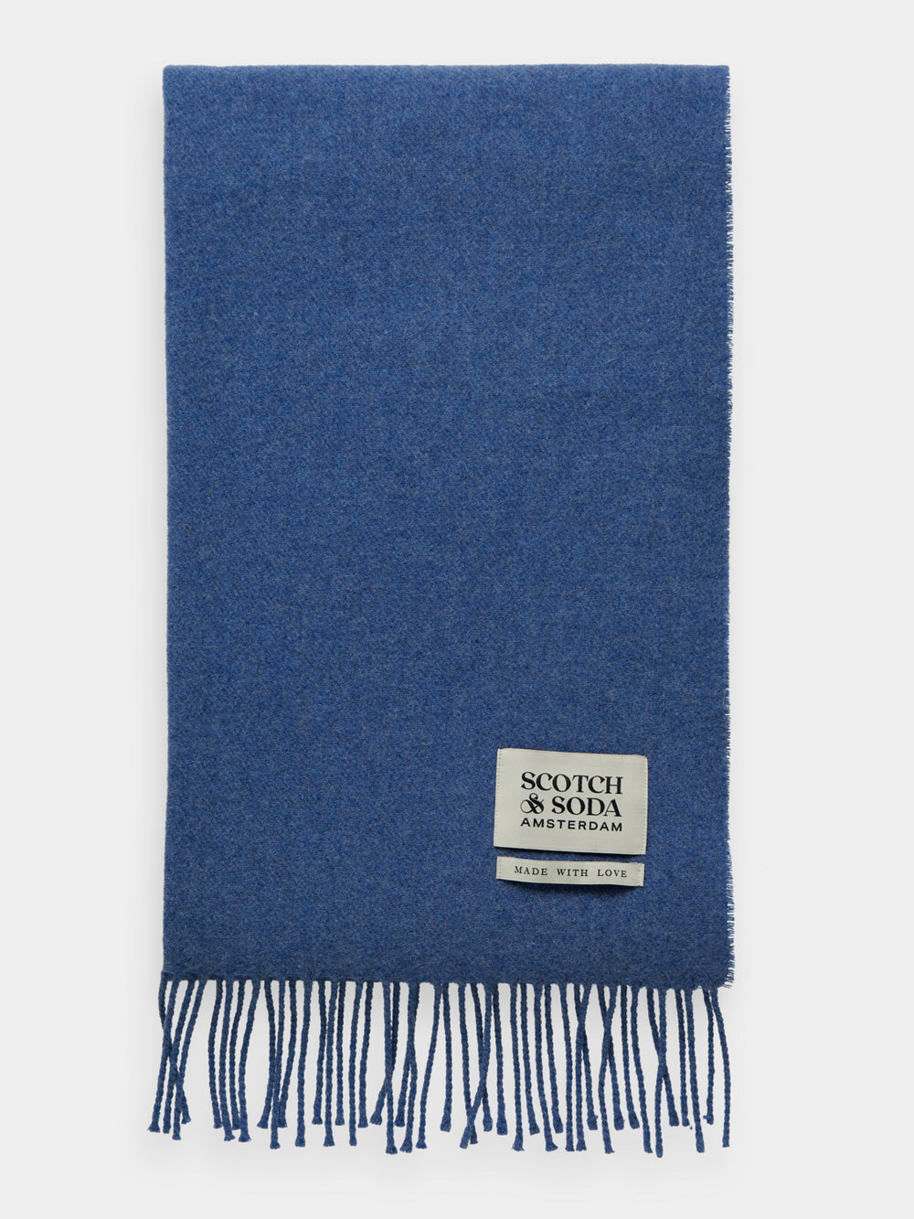 Scotch & Soda - Unisex Virgin Wool Scarf - Dusty Blue