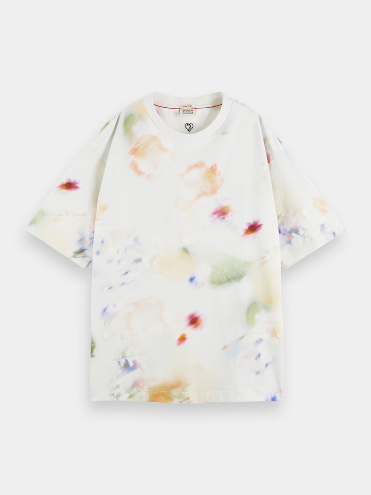 Maison Scotch - Oversized Fit  Printed Tee – Motion Print