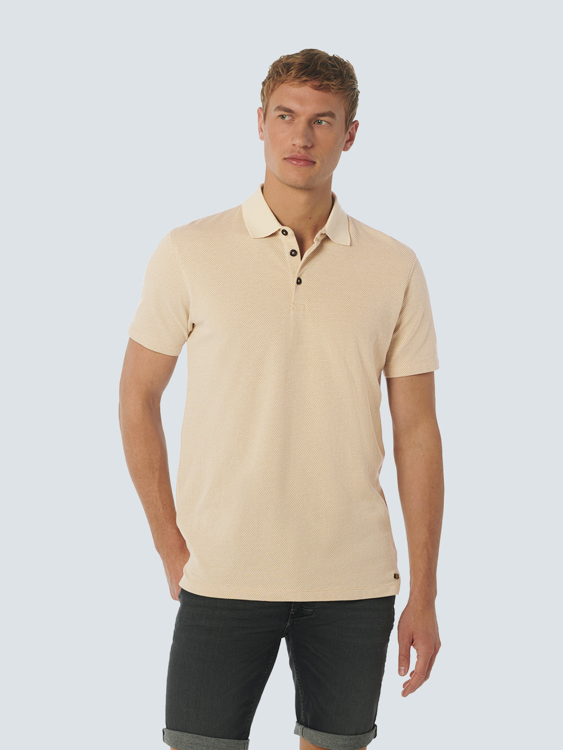 No Excess - Mesh Knit SS Polo - Desert