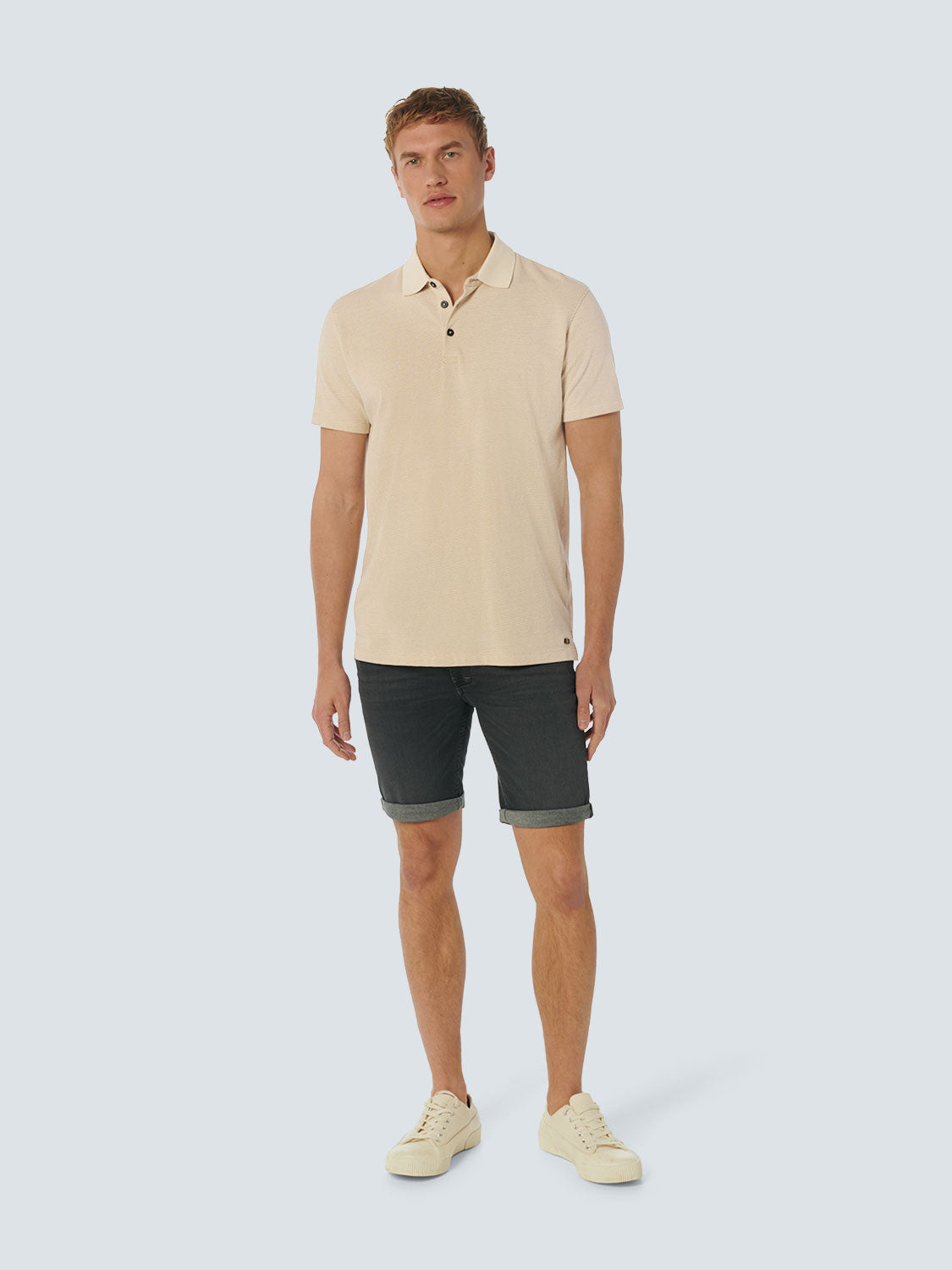 No Excess - Mesh Knit SS Polo - Desert