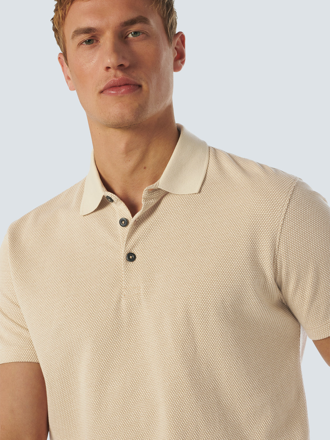 No Excess - Mesh Knit SS Polo - Desert