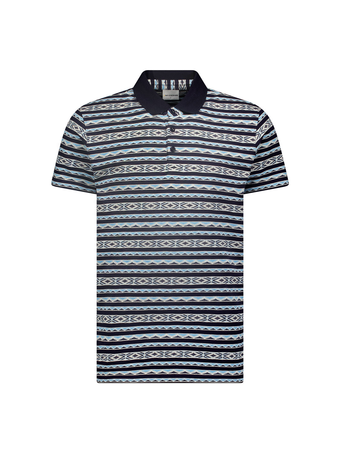 No Excess - Jacquard SS Polo - Night