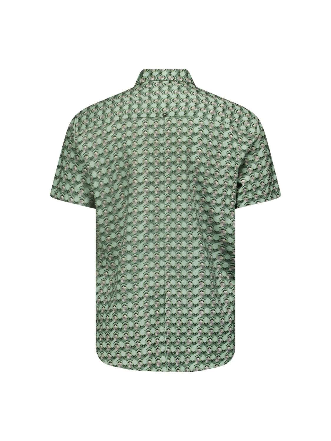 No Excess - Inside Out Print SS Shirt - Green