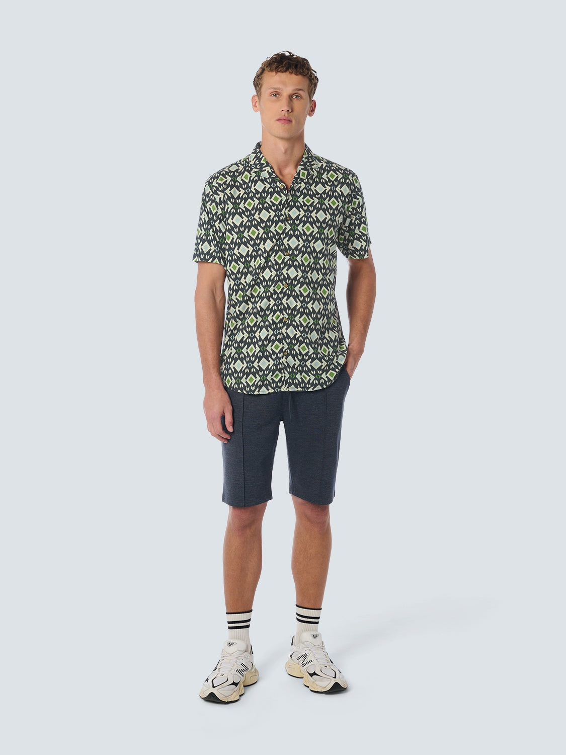 No Excess - Cancun Print SS Shirt - Night