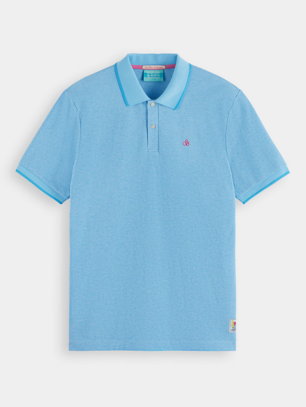 Scotch & Soda - Melange Polo - Blue Lagoon Melange