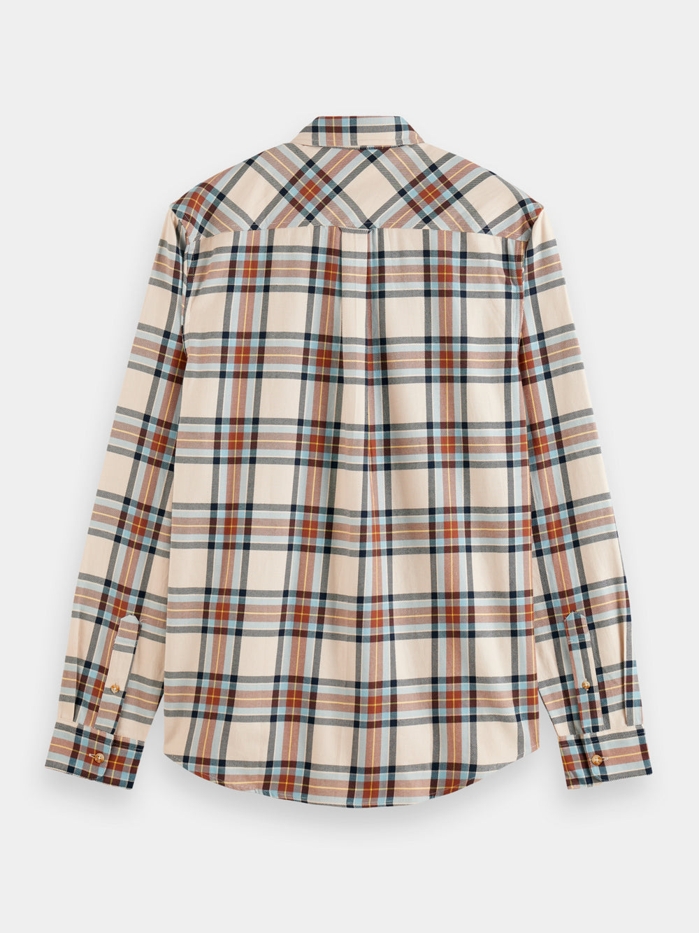 Scotch & Soda - Yarn-Dyed Flannel Check Shirt - Beige Check