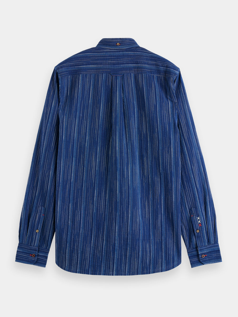 Scotch & Soda - Regular Fit Striped Indigo Shirt - Indigo