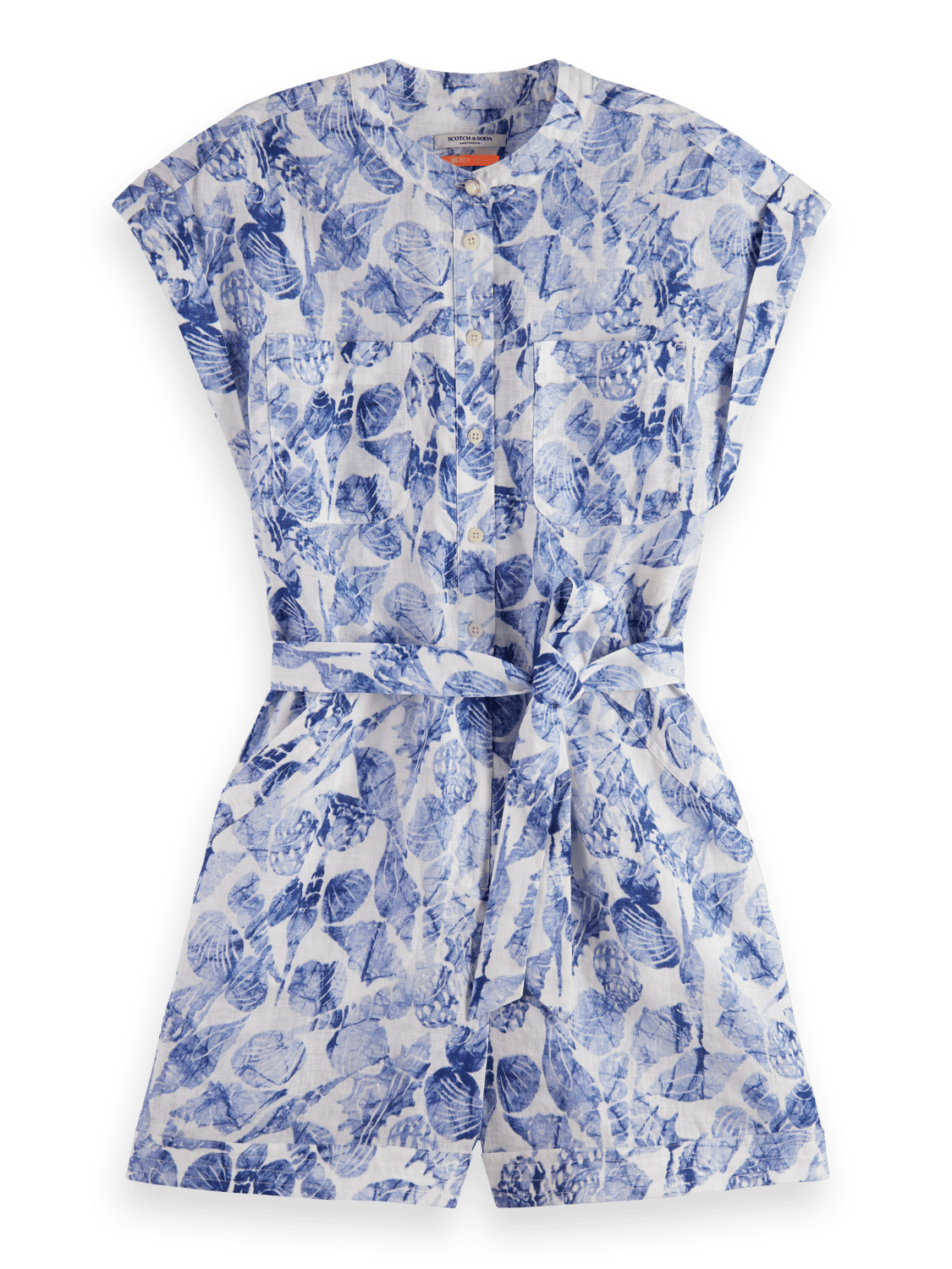 Maison Scotch - Linen All-In-One - Shell Batik Blue