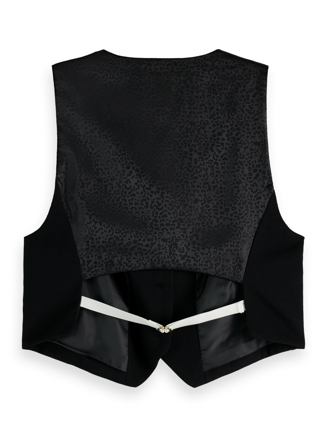 Maison Scotch - Gabardine Waistcoat - Evening Black