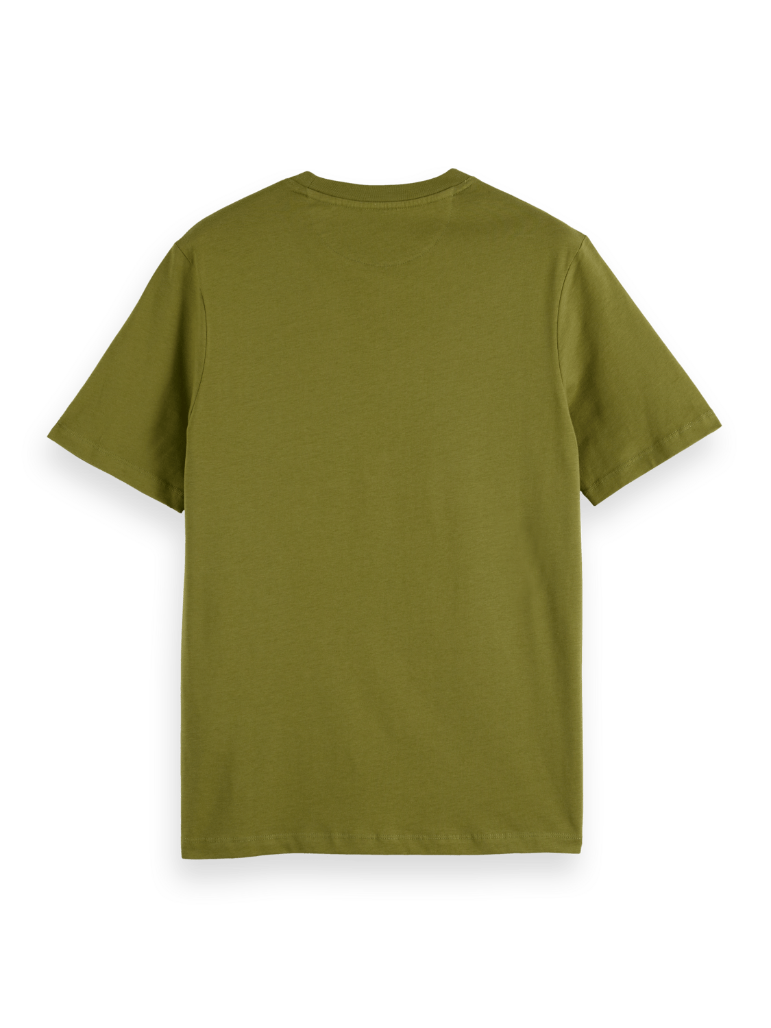 Scotch & Soda - Essential Regular Fit Logo Tee - Moss Green