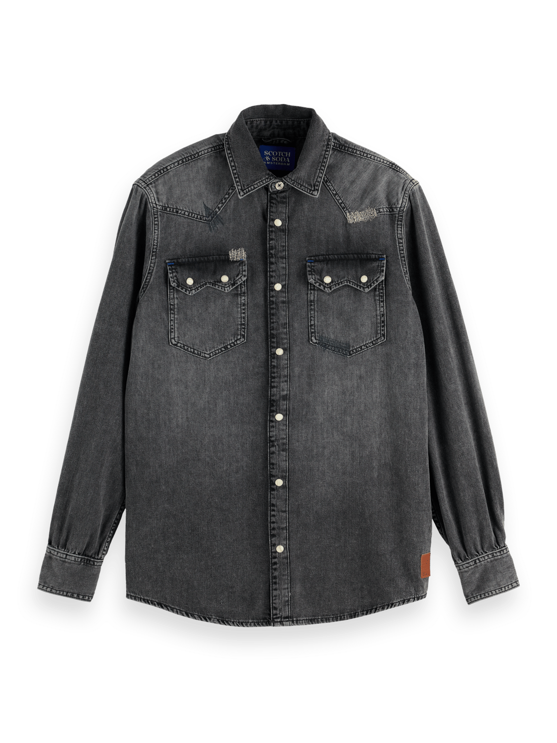 Scotch & Soda - Joe Jonas Western Denim Shirt - Vintage Black