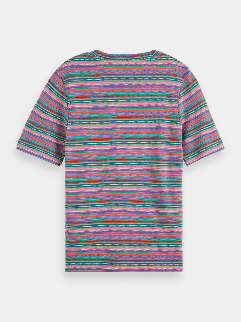 Maison Scotch - Textured Stripe Slim Fit Tee - Beach Stripe