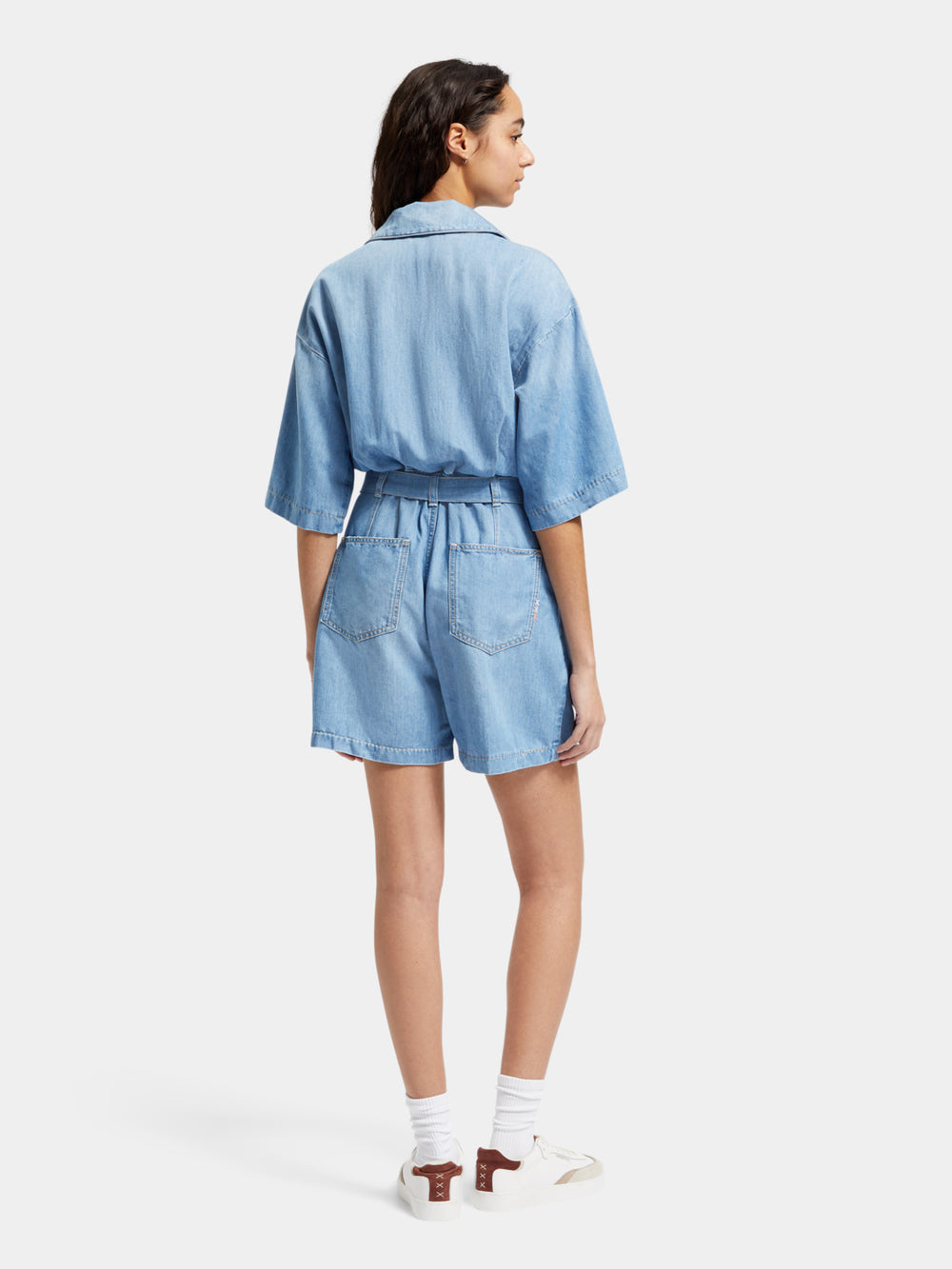 Maison Scotch - Short Sleeve Playsuit - Sea Shells