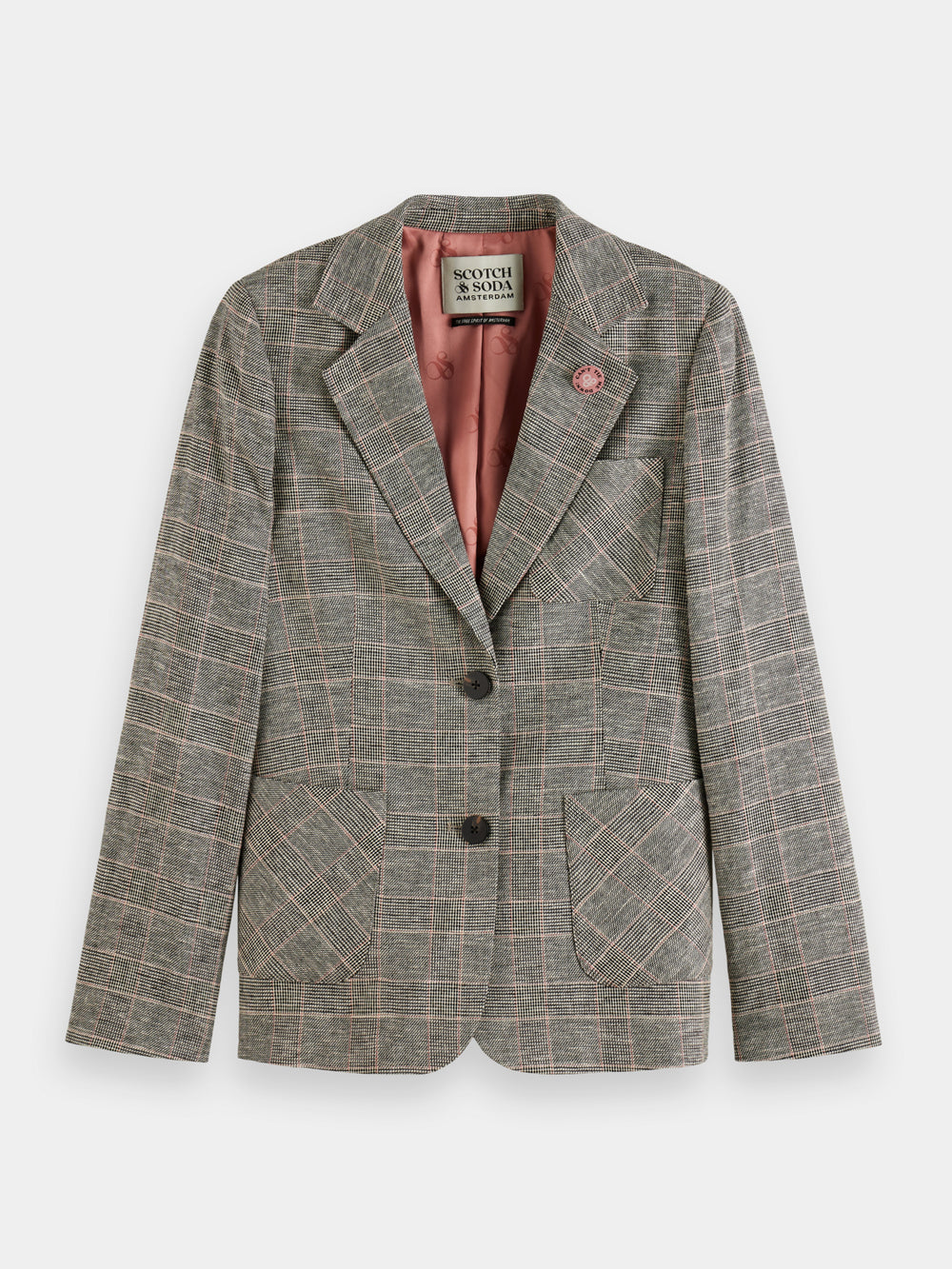 Maison Scotch - Single-Breasted Blazer - Prince Of Wales Check