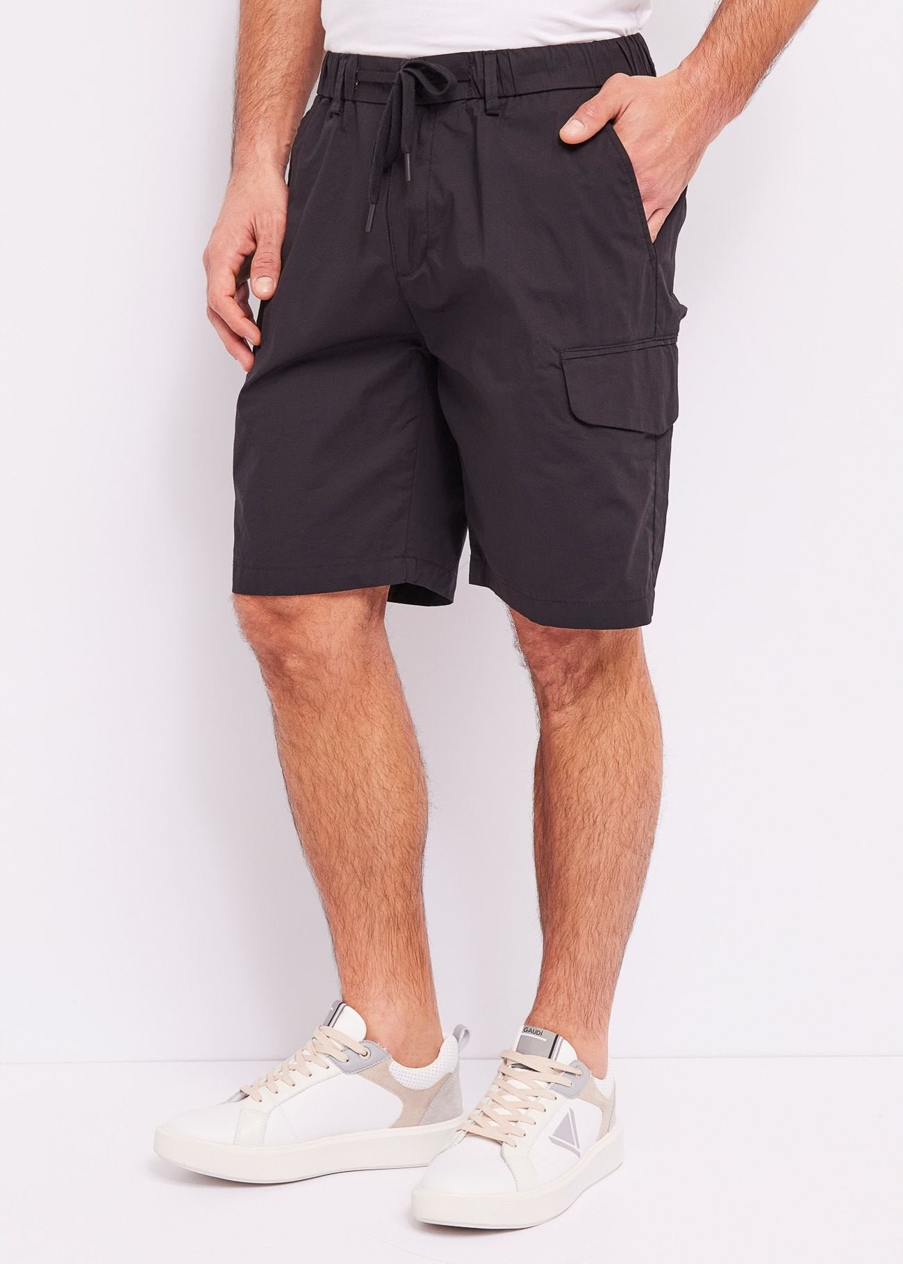 Gaudi - Poplin Cargo Bermuda Short - Black