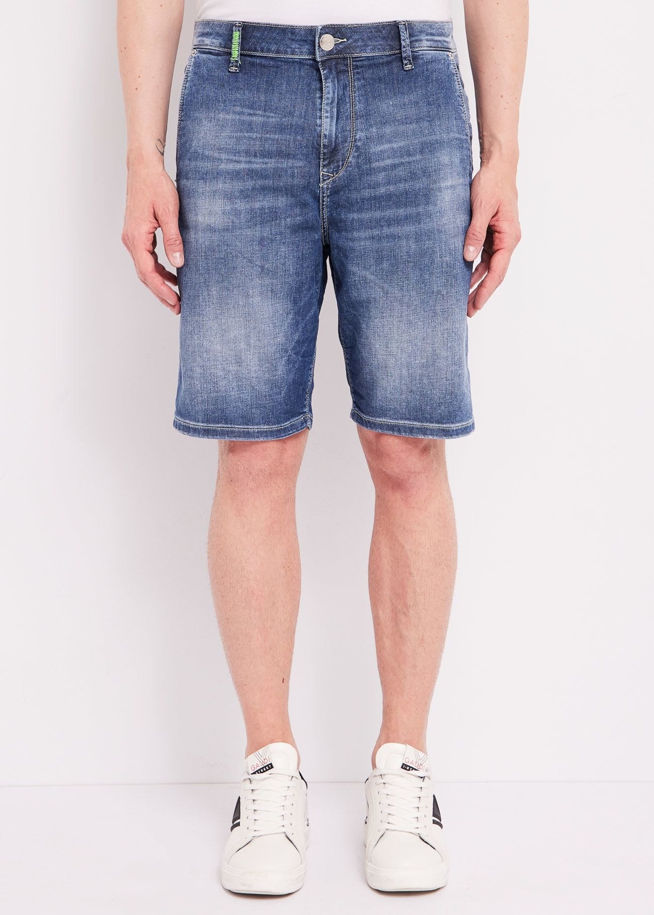 Gaudi - Embroidered Denim Bermuda Short - Unico