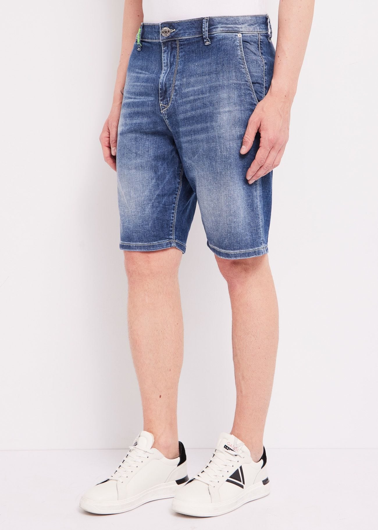 Gaudi - Embroidered Denim Bermuda Short - Unico