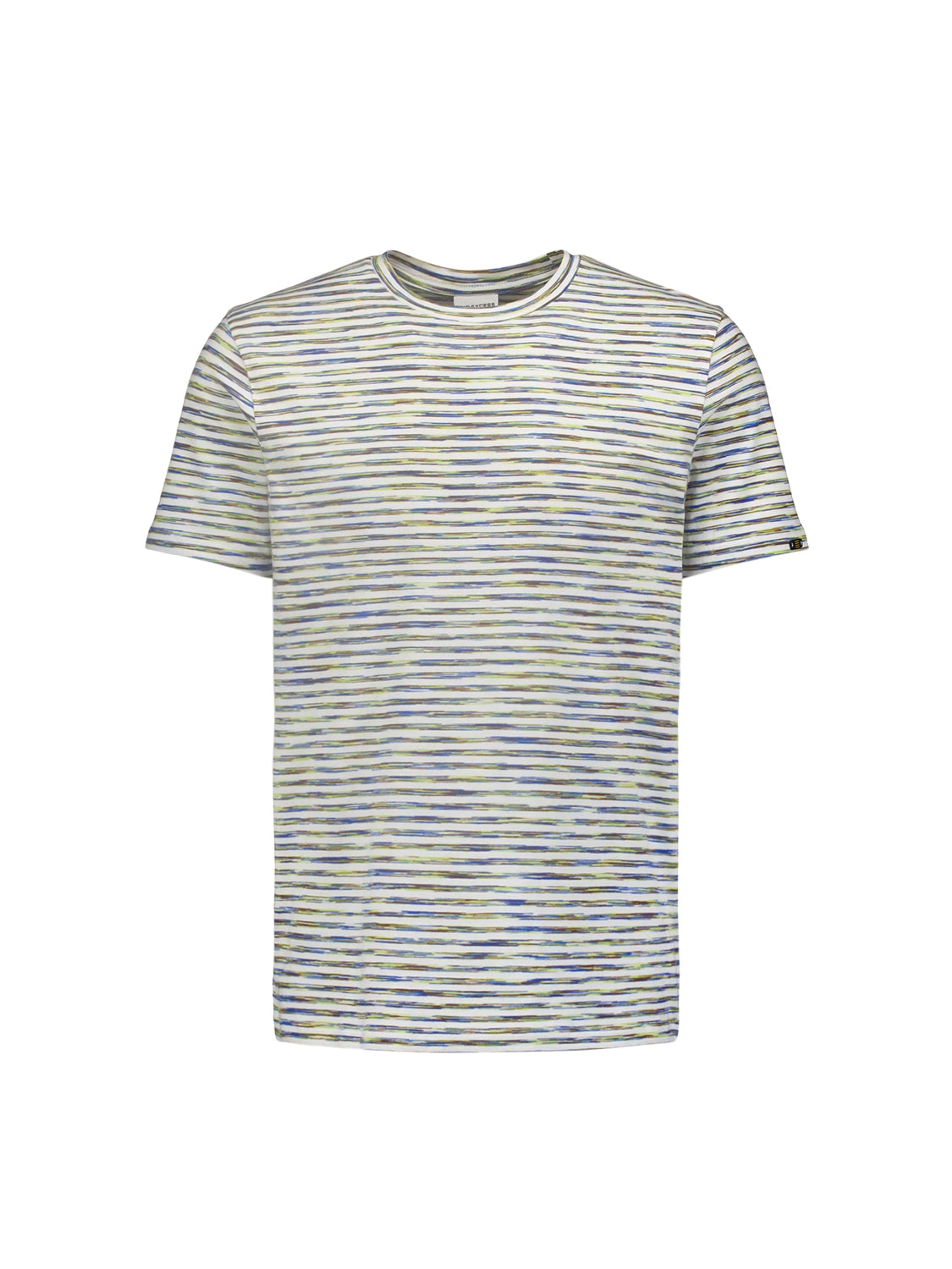 No Excess - Dutch Melange Stripe Tee - White