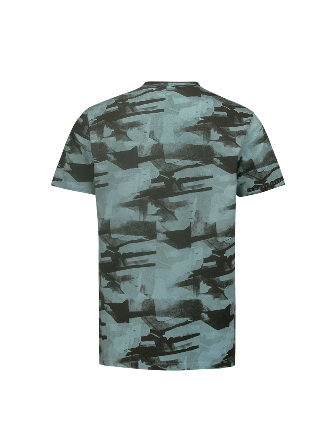 No Excess - River Print Garment Dyed Tee - Sky