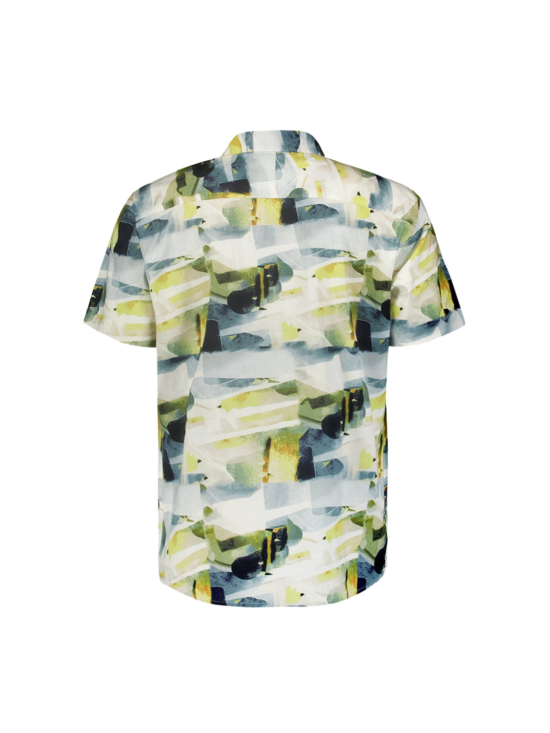 No Excess - Stained Glass Print SS Shirt - Cement