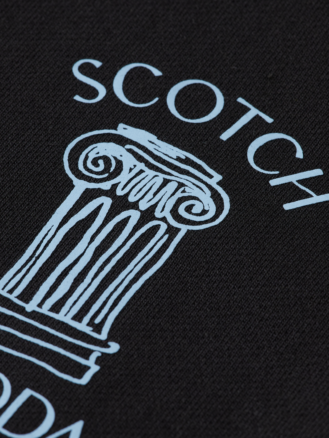 Scotch & Soda - Column Artwork Sweatshirt - Black