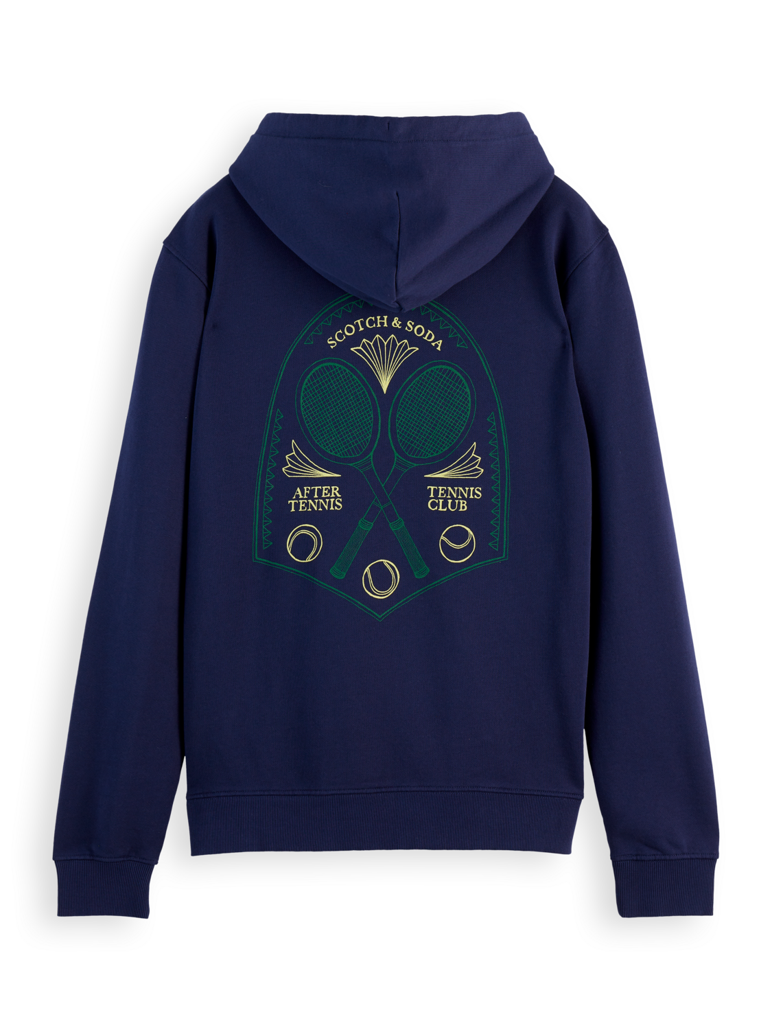 Scotch & Soda - Tennis Club Artwork Hoodie - Navy
