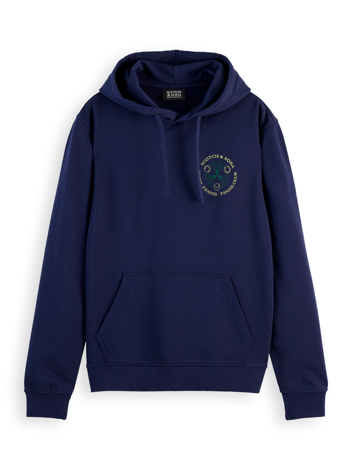 Scotch & Soda - Tennis Club Artwork Hoodie - Navy