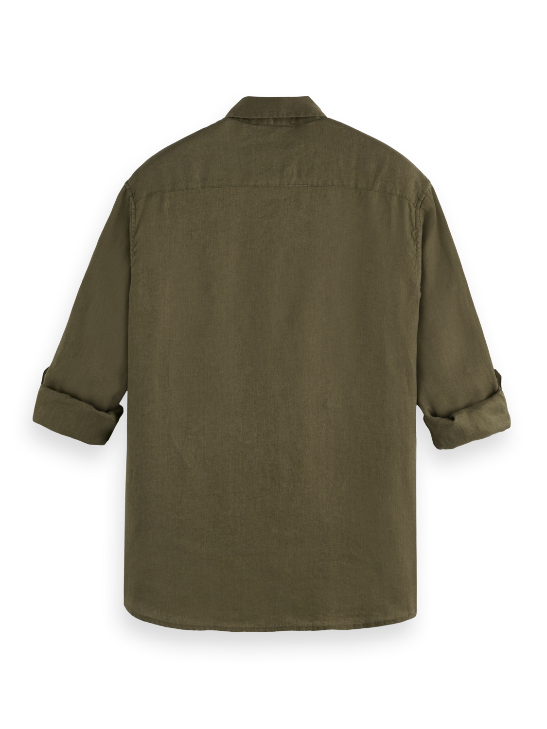 Scotch & Soda - Regular Fit Linen Shirt - Classic Green