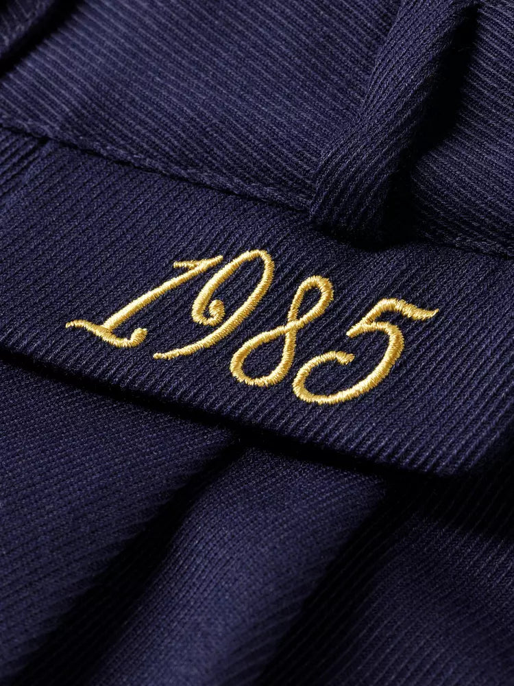 Maison Scotch - Gabardine Twill A-Line Pleat Front Short - Navy