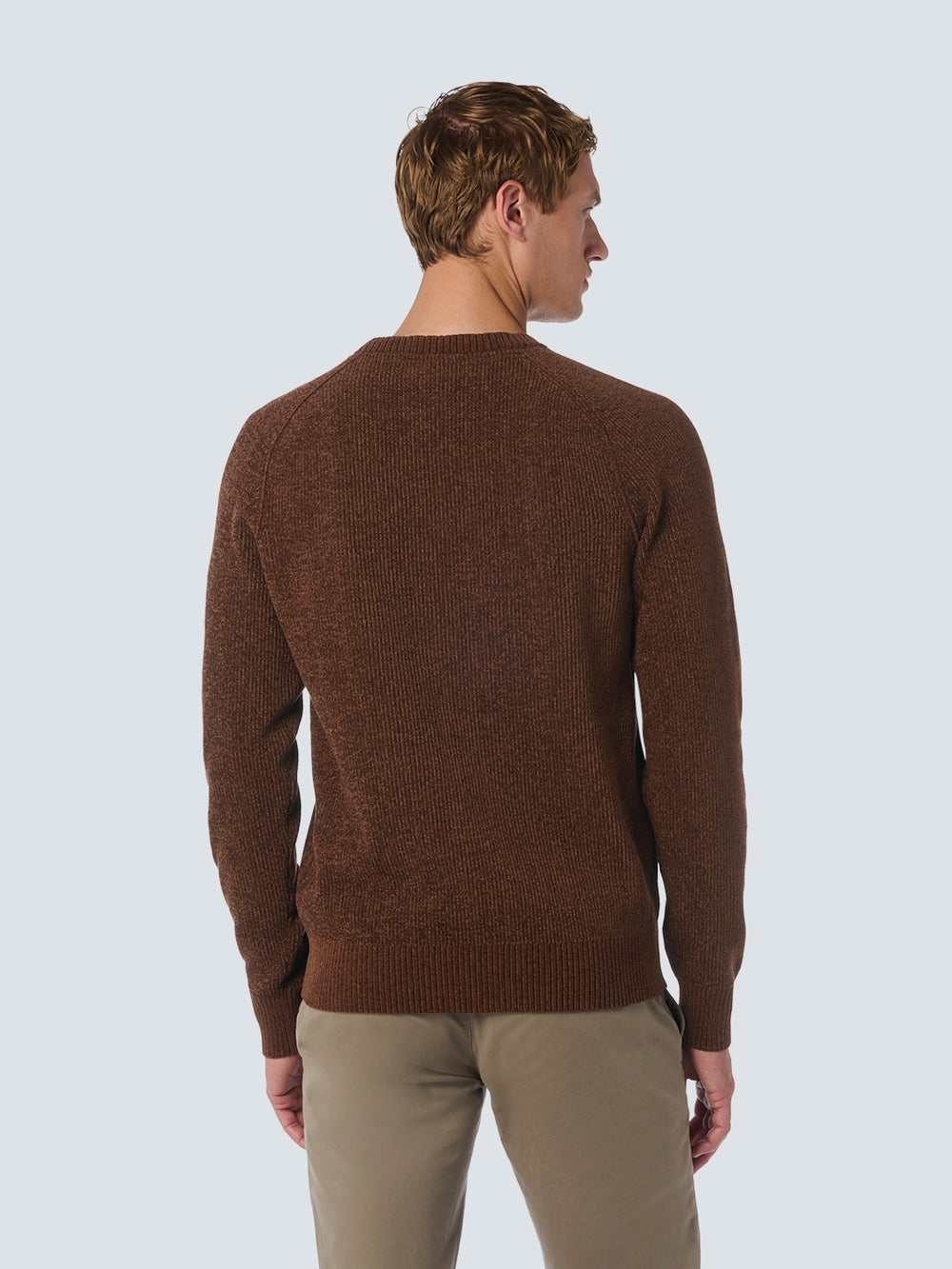 No Excess - Chenille Crewneck Pullover - Brown