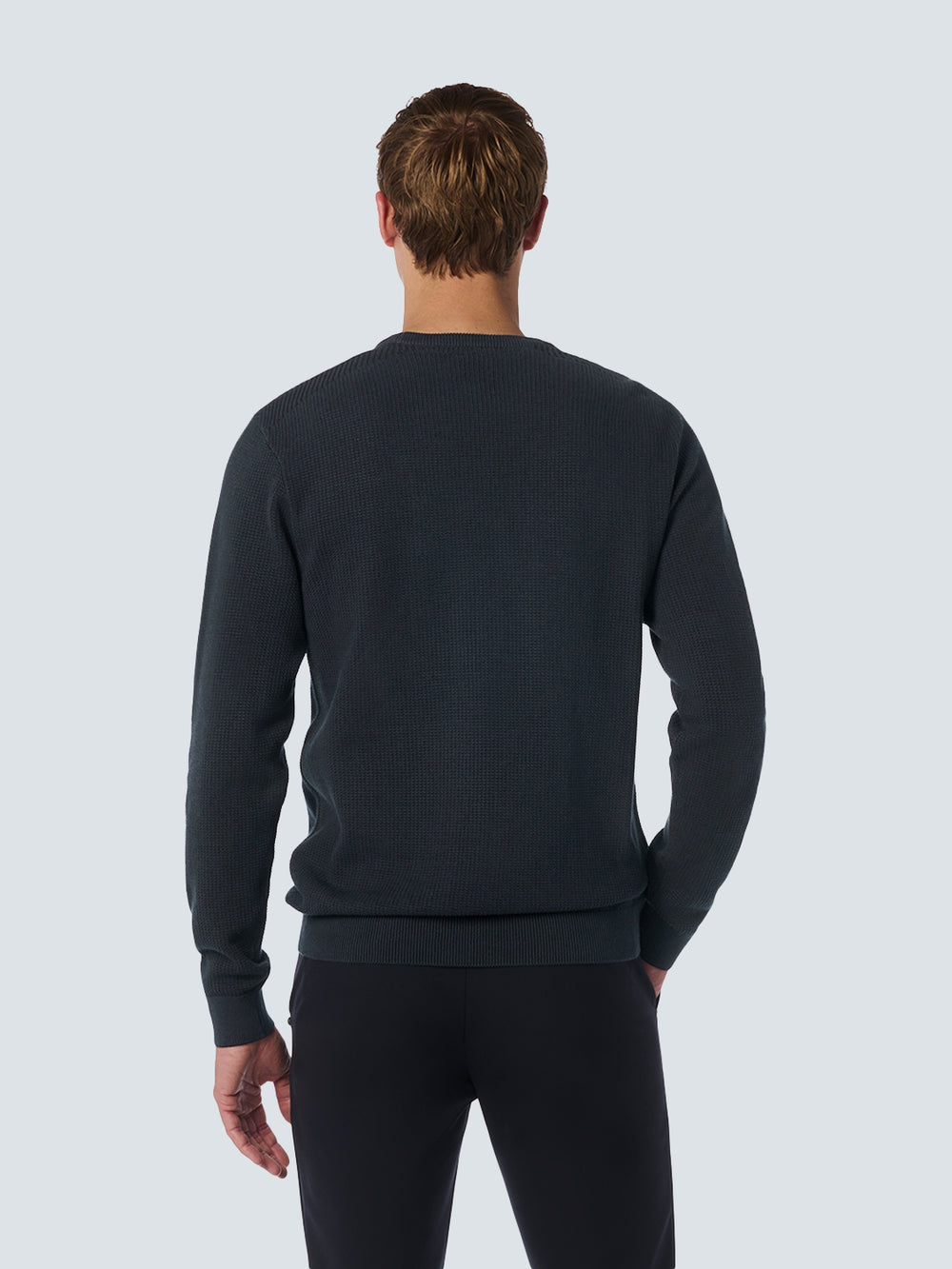 No Excess - Two-Toned Jacquard Pullover - Night