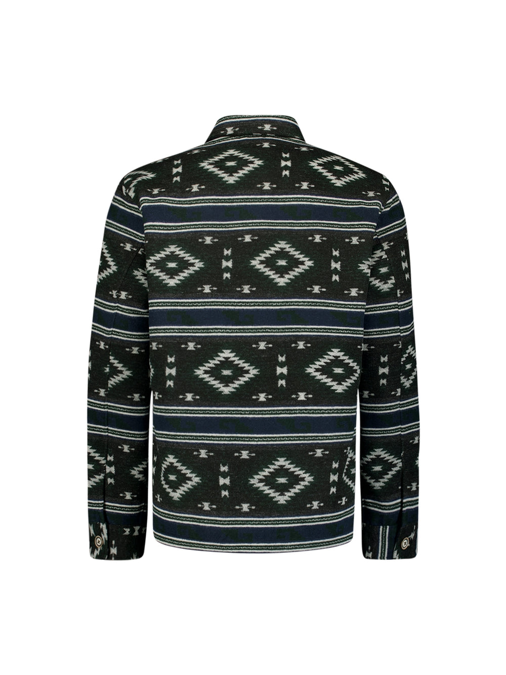 No Excess - Aztec Pattern Overshirt - Black