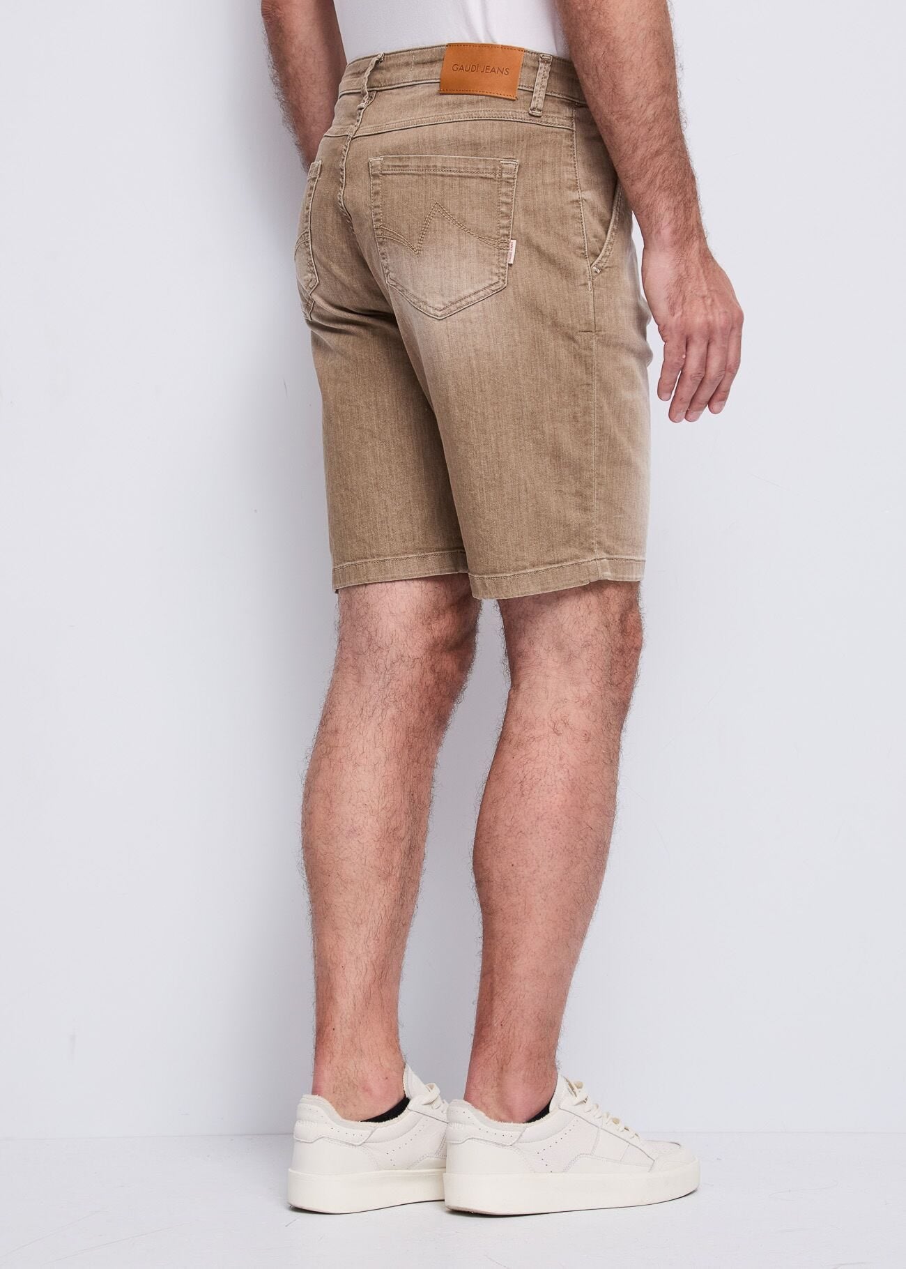 Gaudi - Pablo Denim Chino Short  - Silver Mink