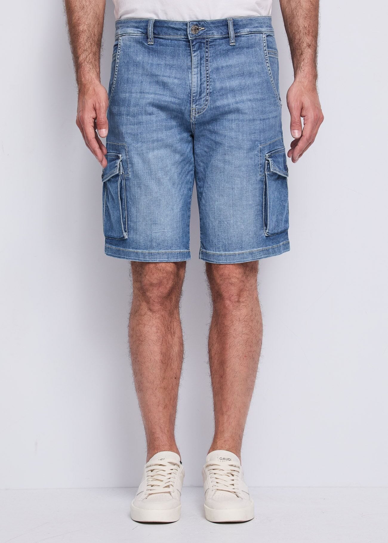 Gaudi - Thiago Loose Denim Cargo Short - Unico