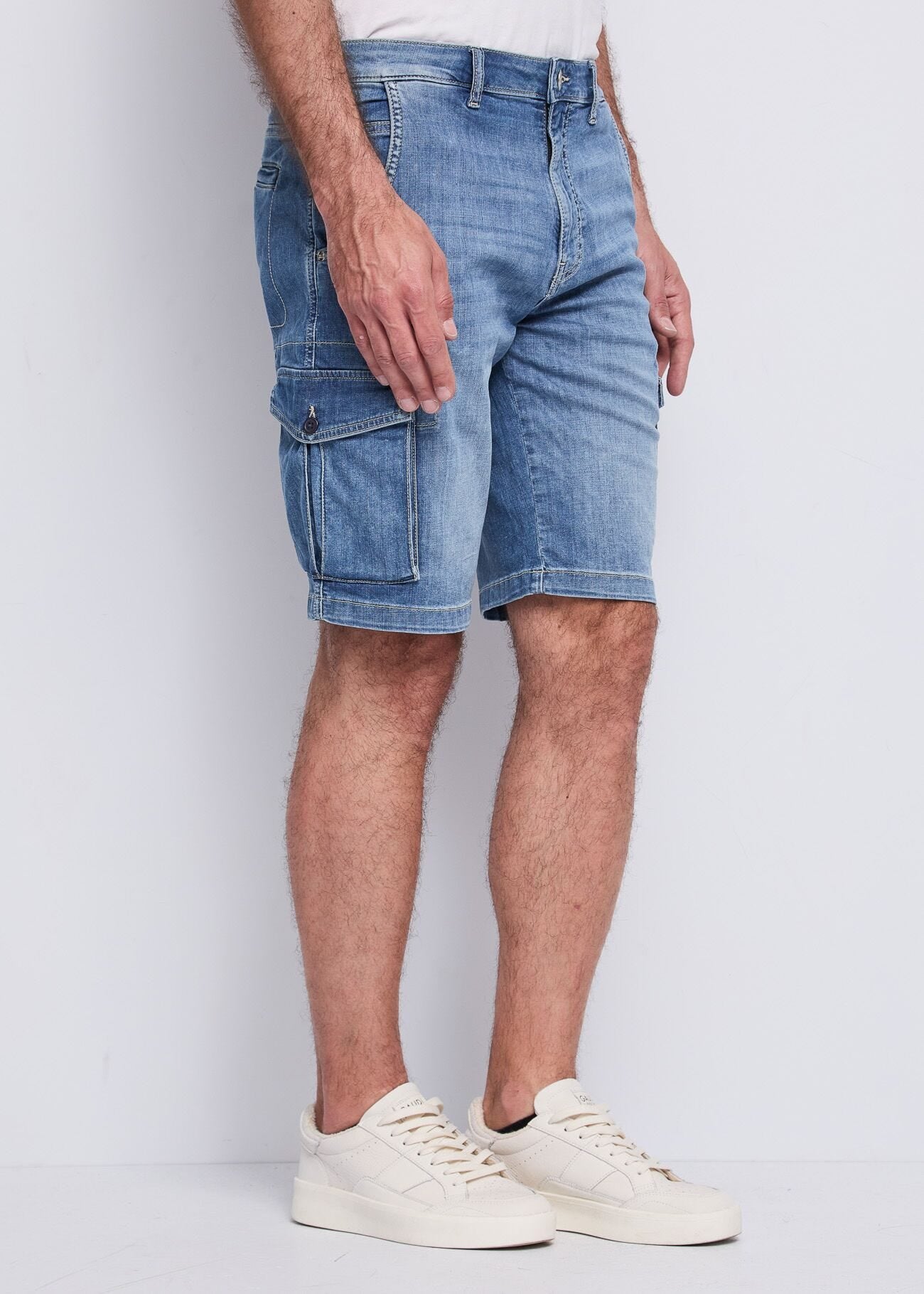 Gaudi - Thiago Loose Denim Cargo Short - Unico