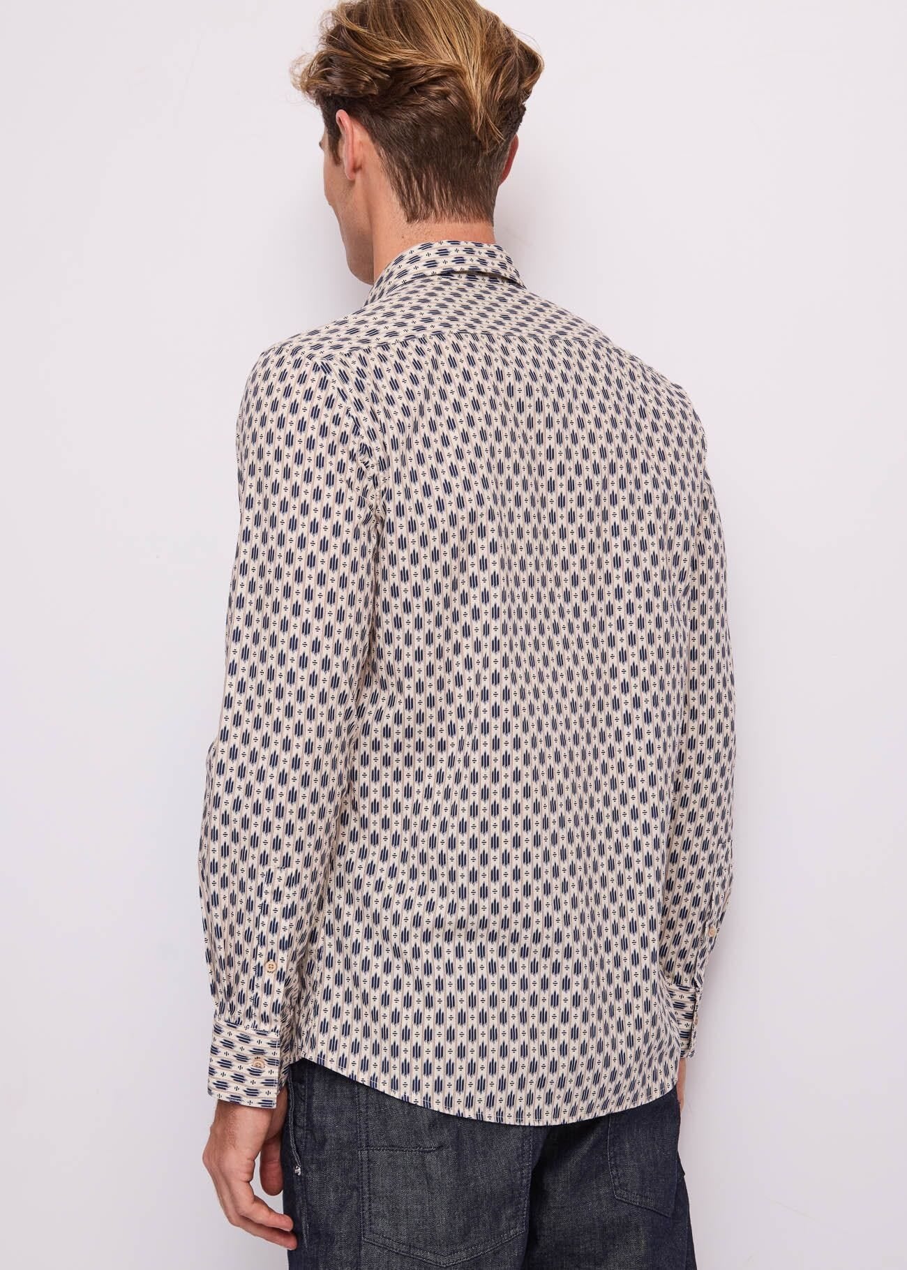 Gaudi - Regular Fit Printed LS Shirt - Diamond Multi