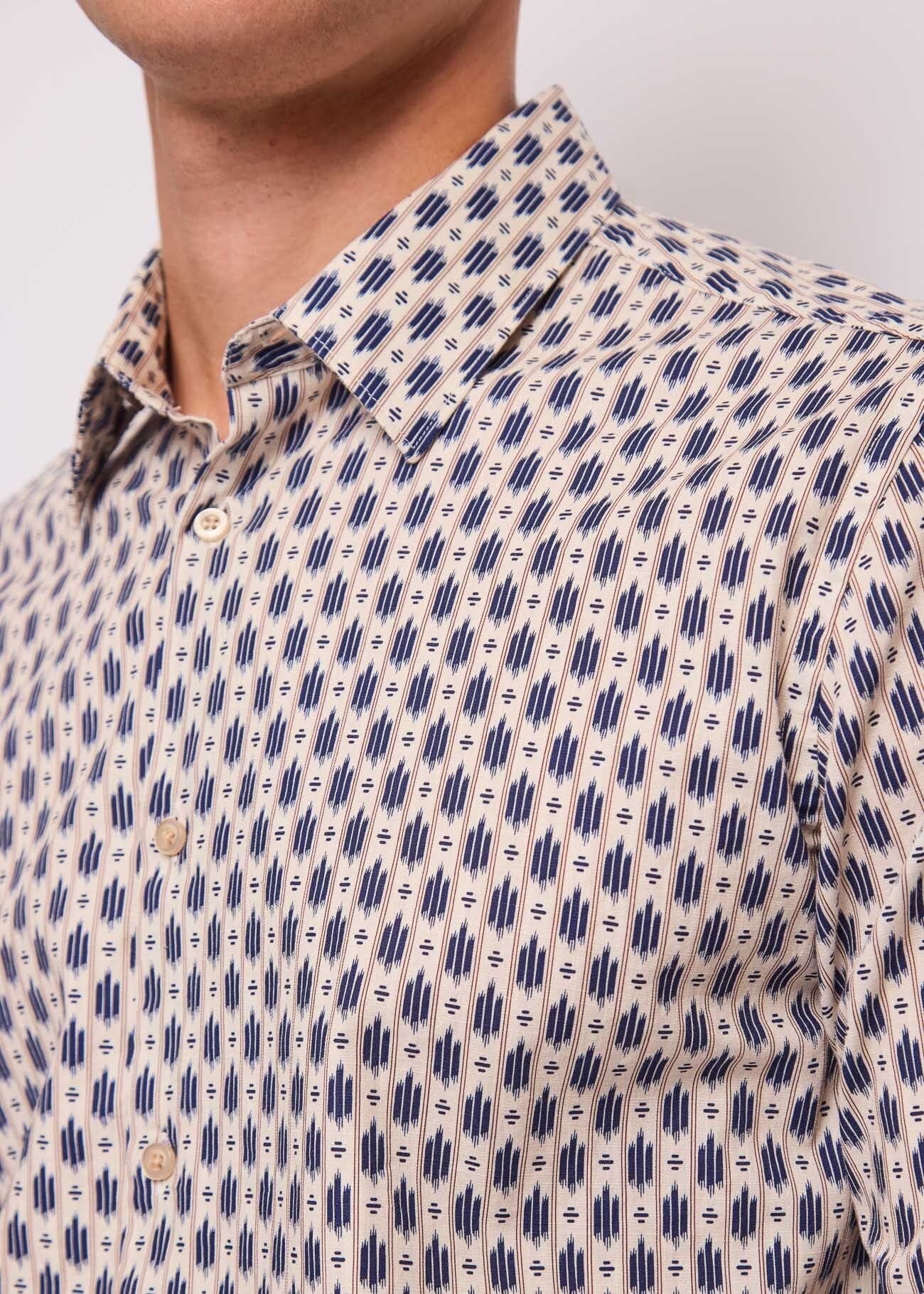 Gaudi - Regular Fit Printed LS Shirt - Diamond Multi