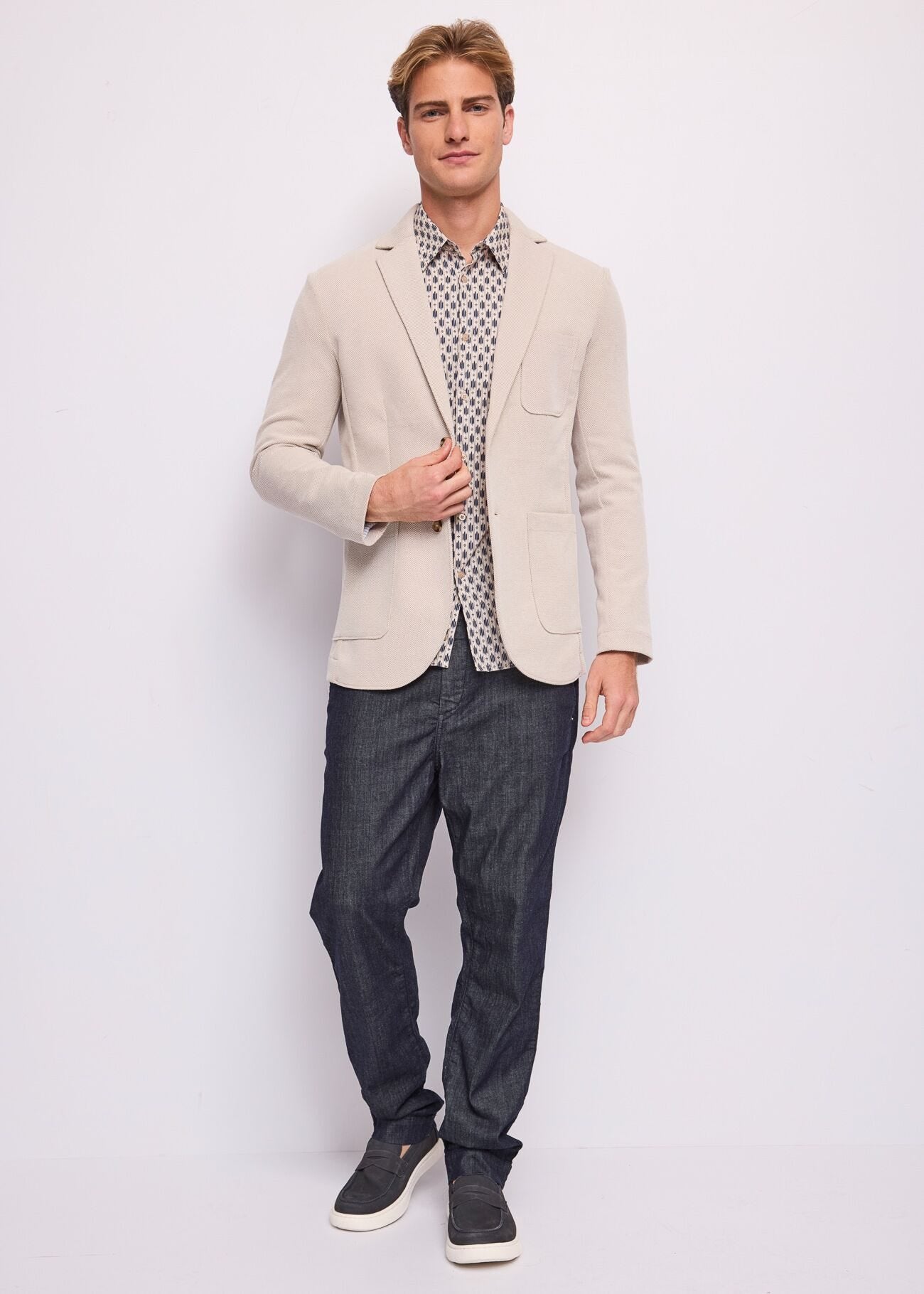 Gaudi - Regular Fit Printed LS Shirt - Diamond Multi