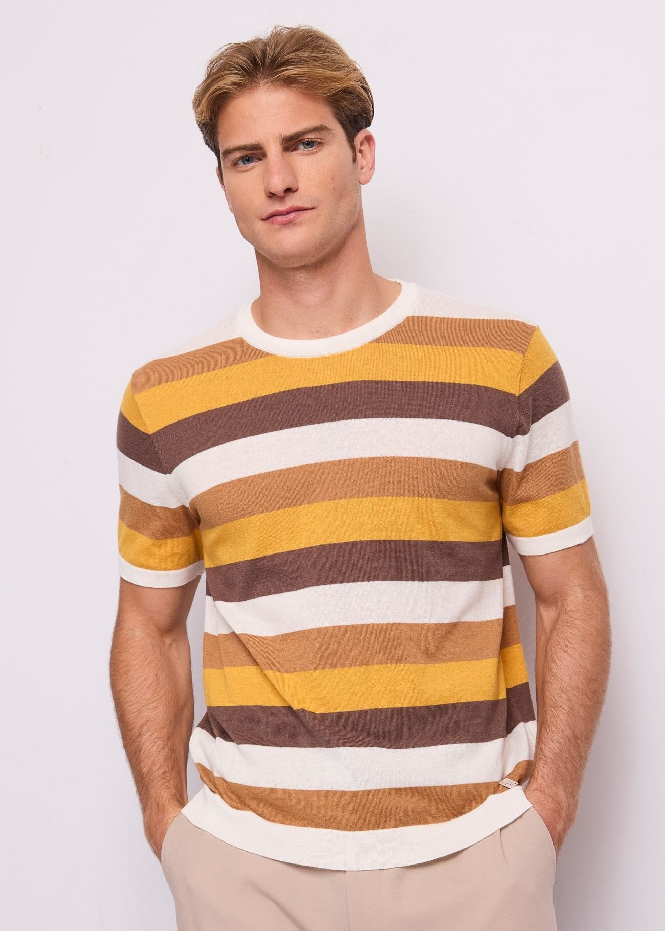 Gaudi - Striped Knit Tee - Multi