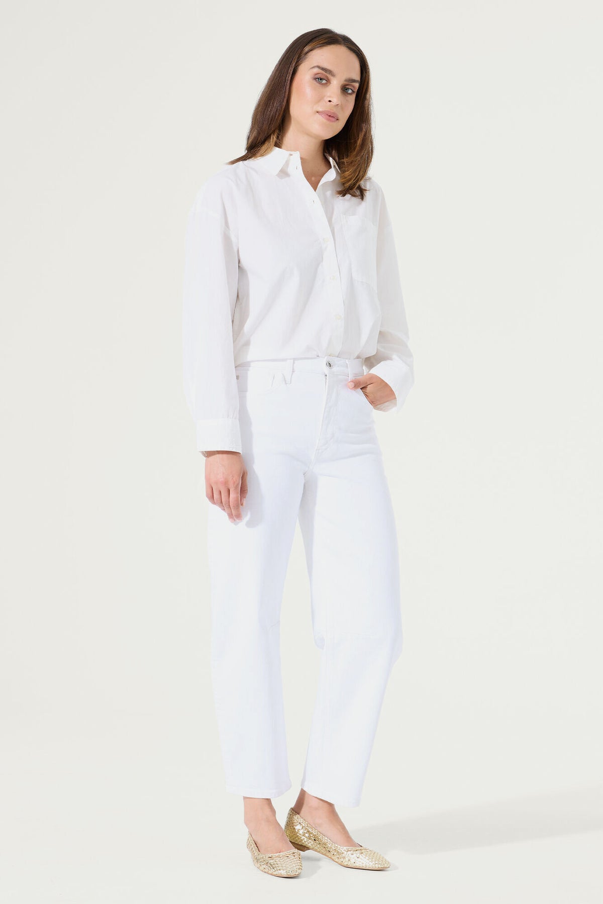 Garcia - Chyla Barrel Jean - White