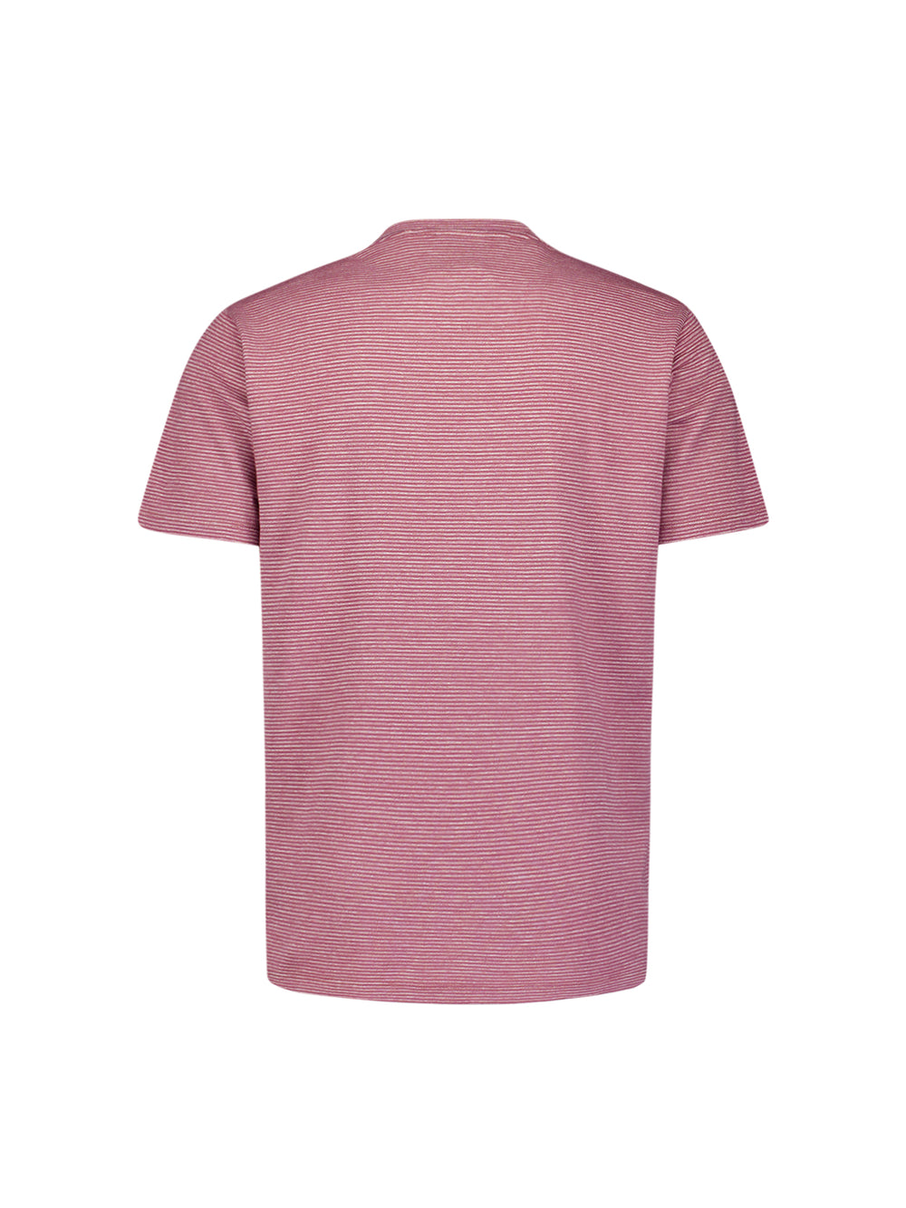 No Excess - Striped Melange Tee - Dark Wine