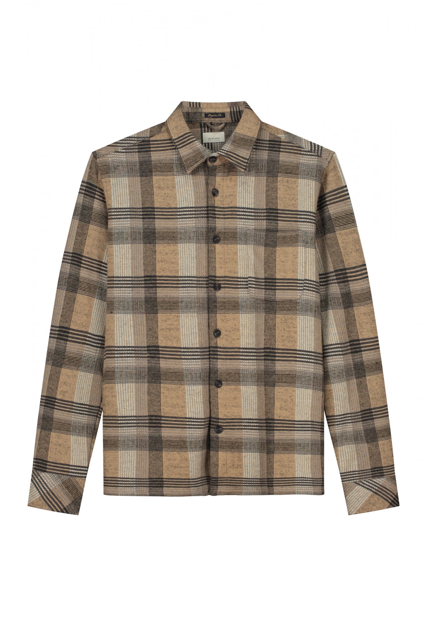 Dstrezzed - Gus Flannel LS Shirt - Tannin