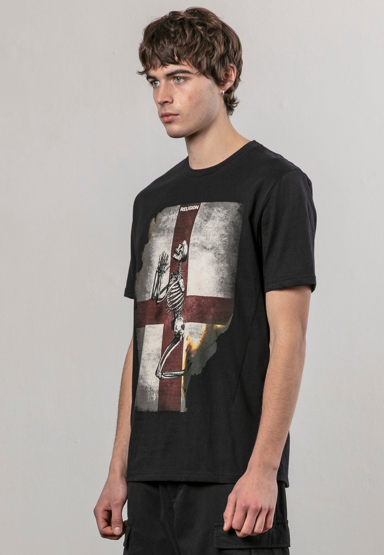 Religion - England Skeleton Tee - Jet Black